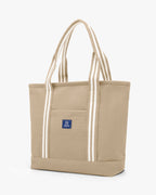 Signature Cotton Dobby Tote Bag with Jacquard Handles