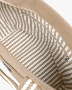 Signature Cotton Dobby Tote Bag with Jacquard Handles