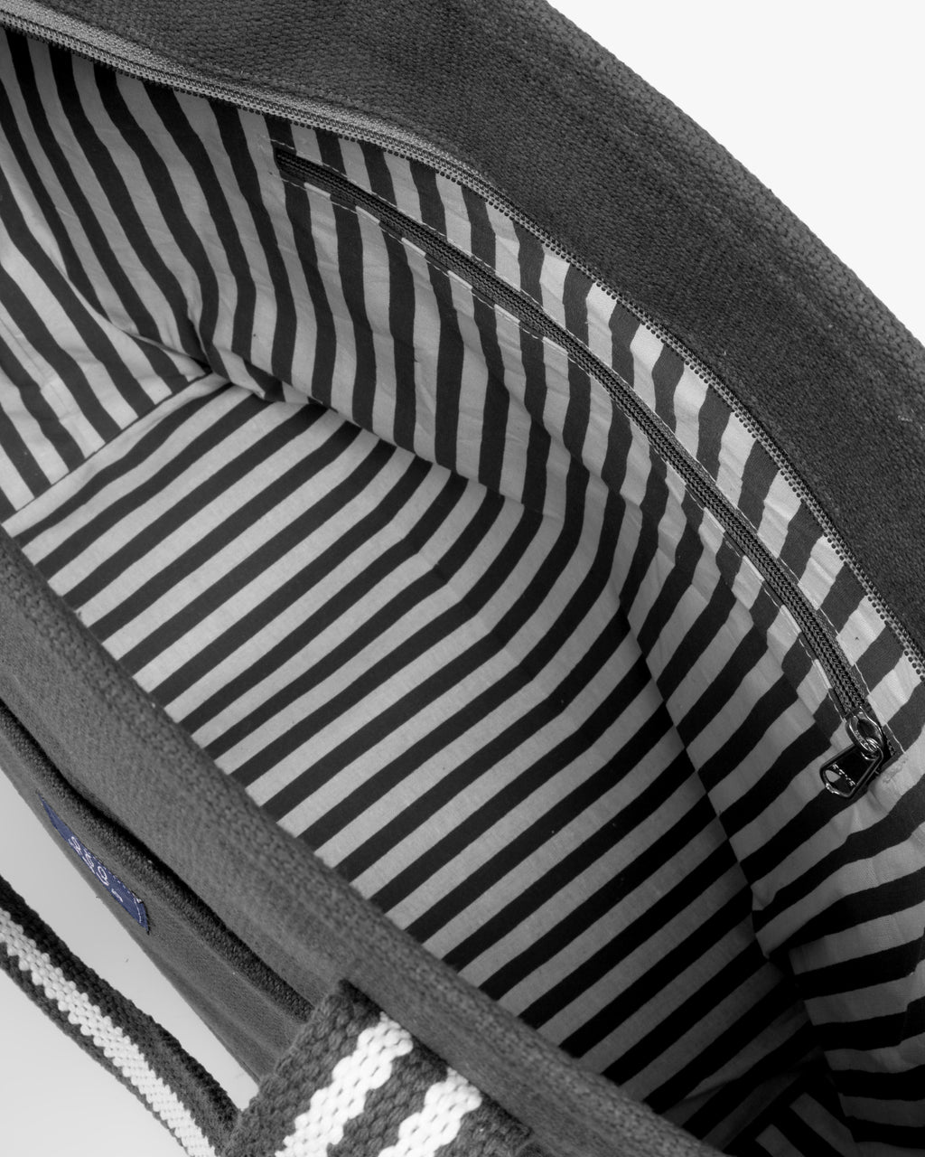 Signature Cotton Dobby Tote Bag with Jacquard Handles