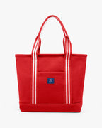 Signature Cotton Dobby Tote Bag with Jacquard Handles