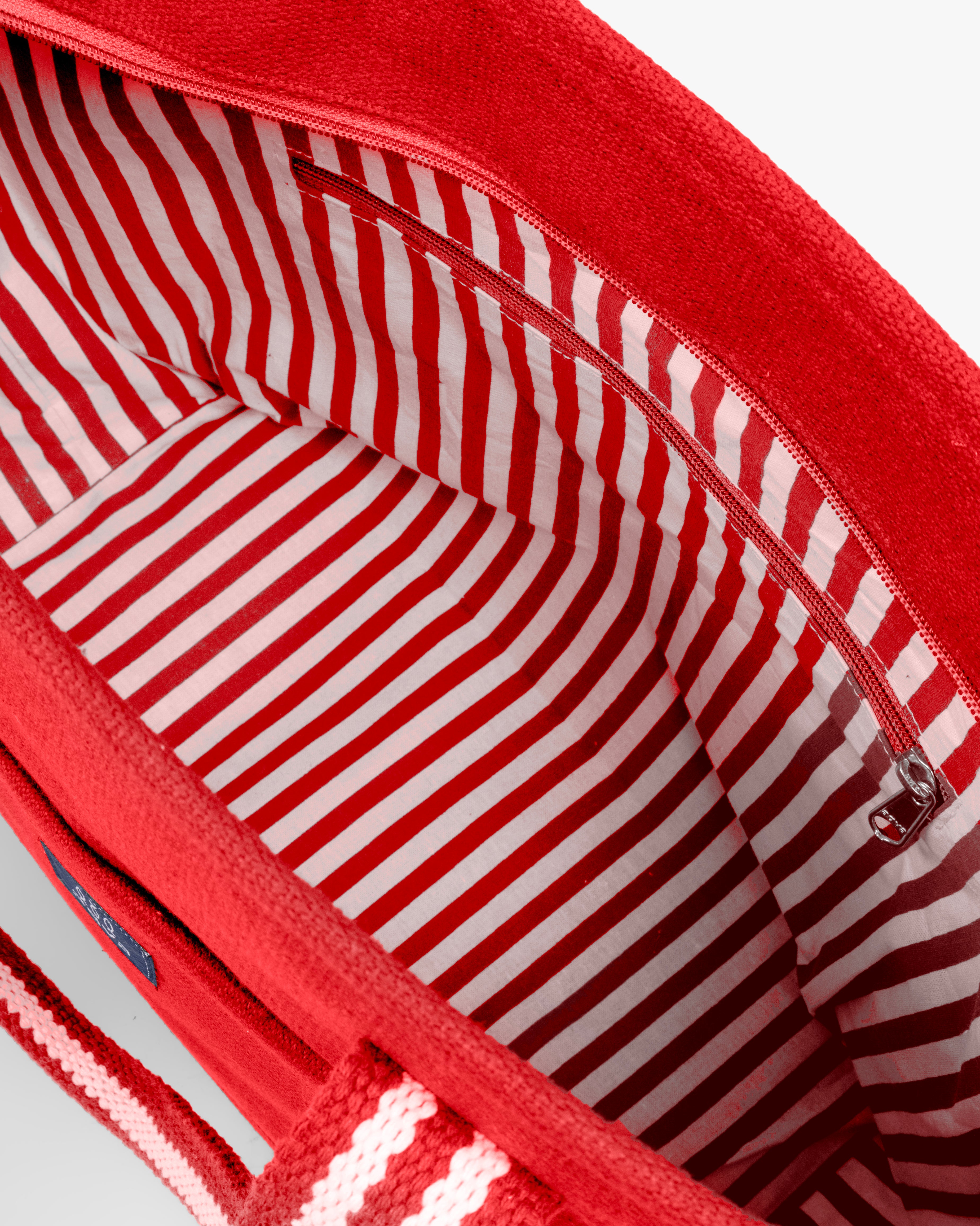 Signature Cotton Dobby Tote Bag with Jacquard Handles