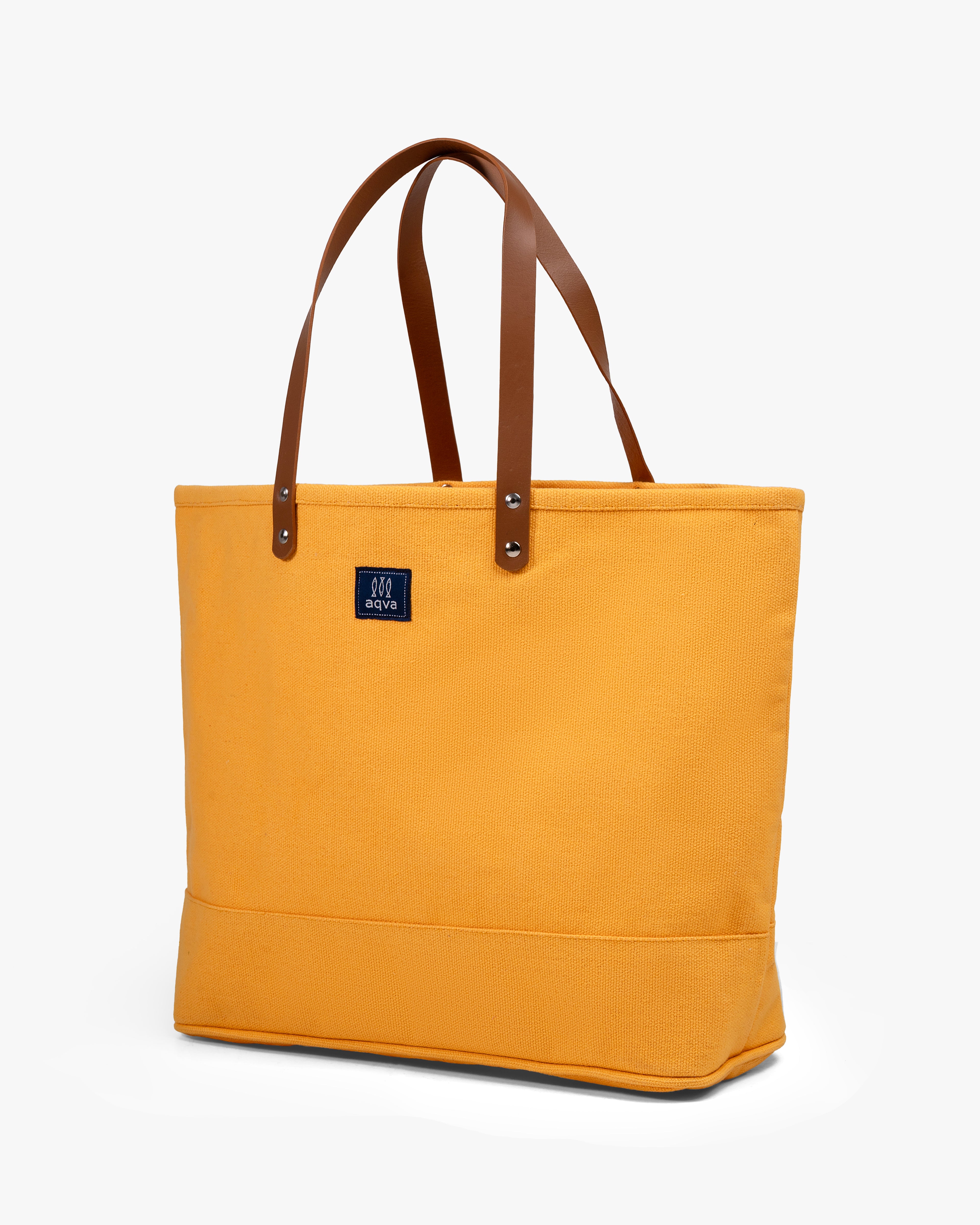Solid Cotton Dobby Tote Bag