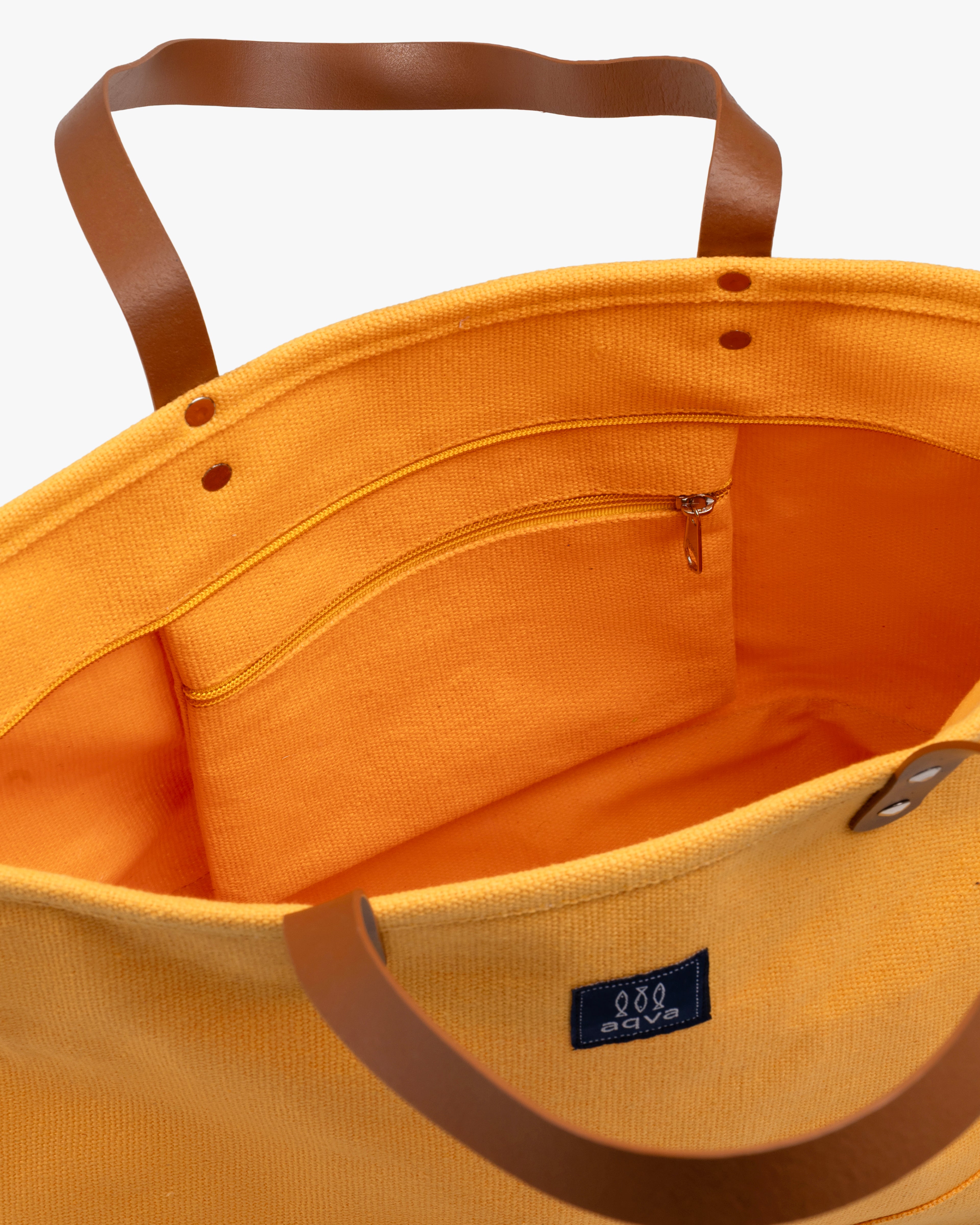 Solid Cotton Dobby Tote Bag