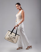 Chic Cotton Canvas Tote Bag