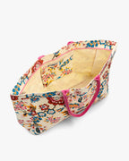 Elegant Printed Cotton Canvas Carry-All Tote Bag