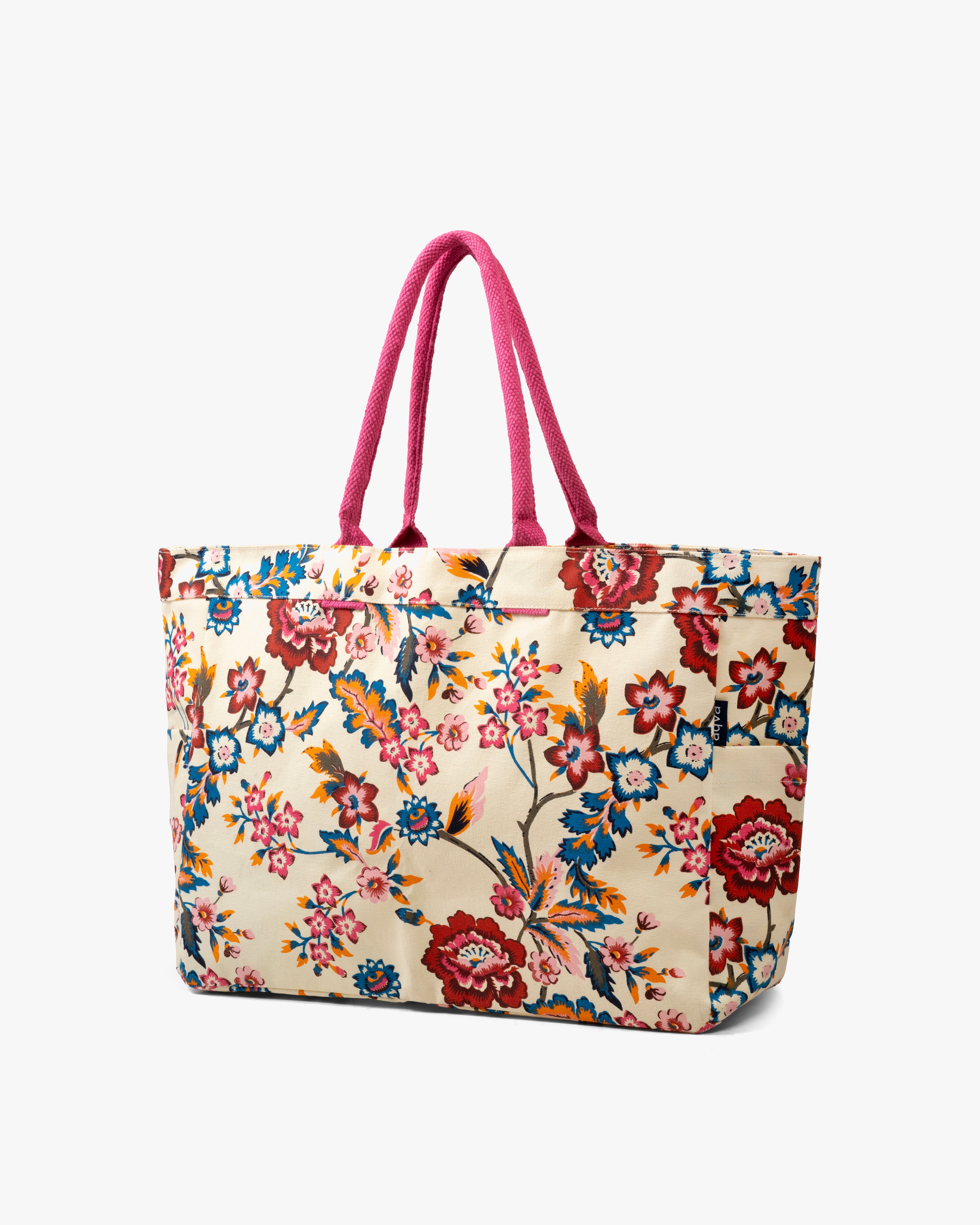 Elegant Printed Cotton Canvas Carry-All Tote Bag