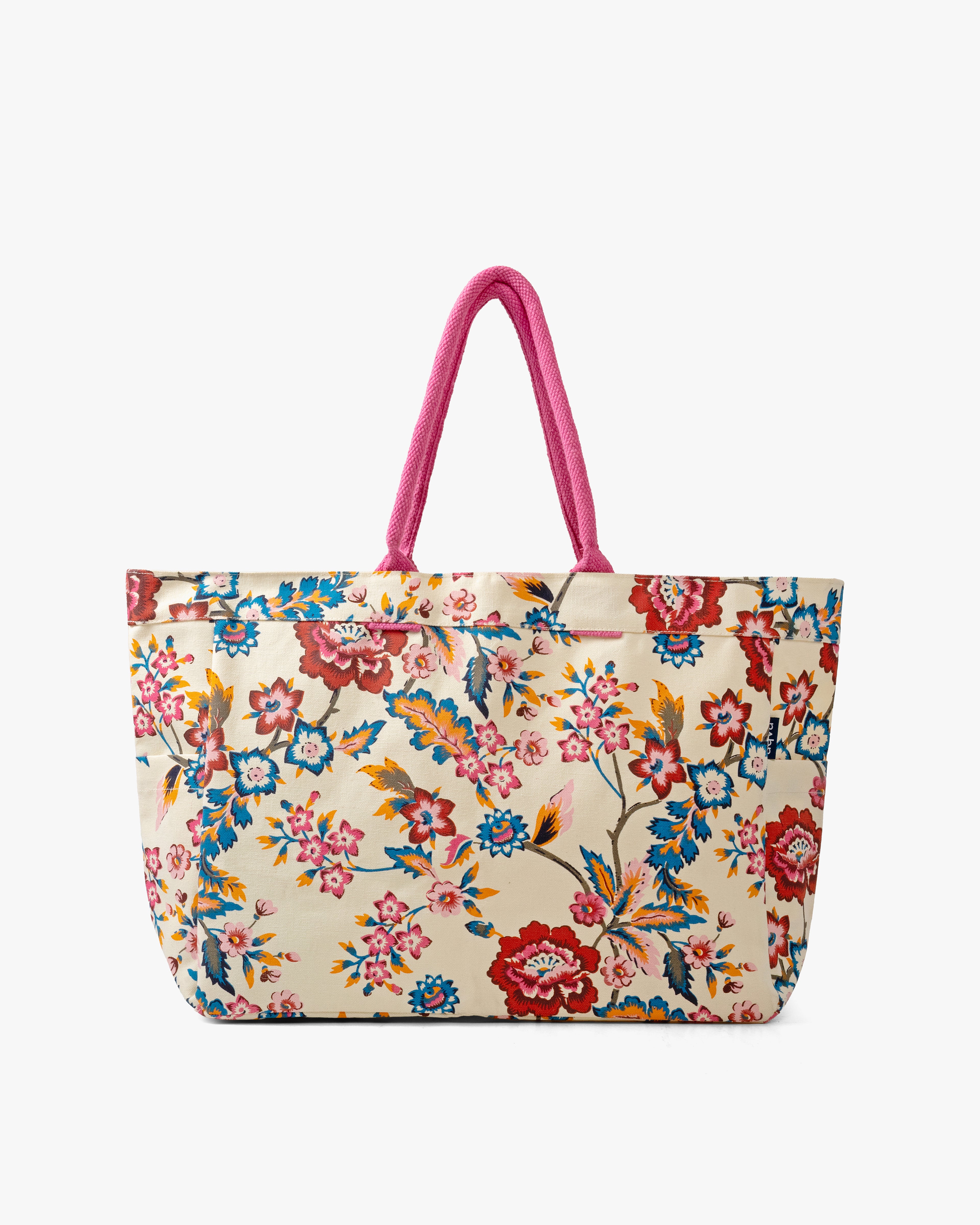 Elegant Printed Cotton Canvas Carry-All Tote Bag