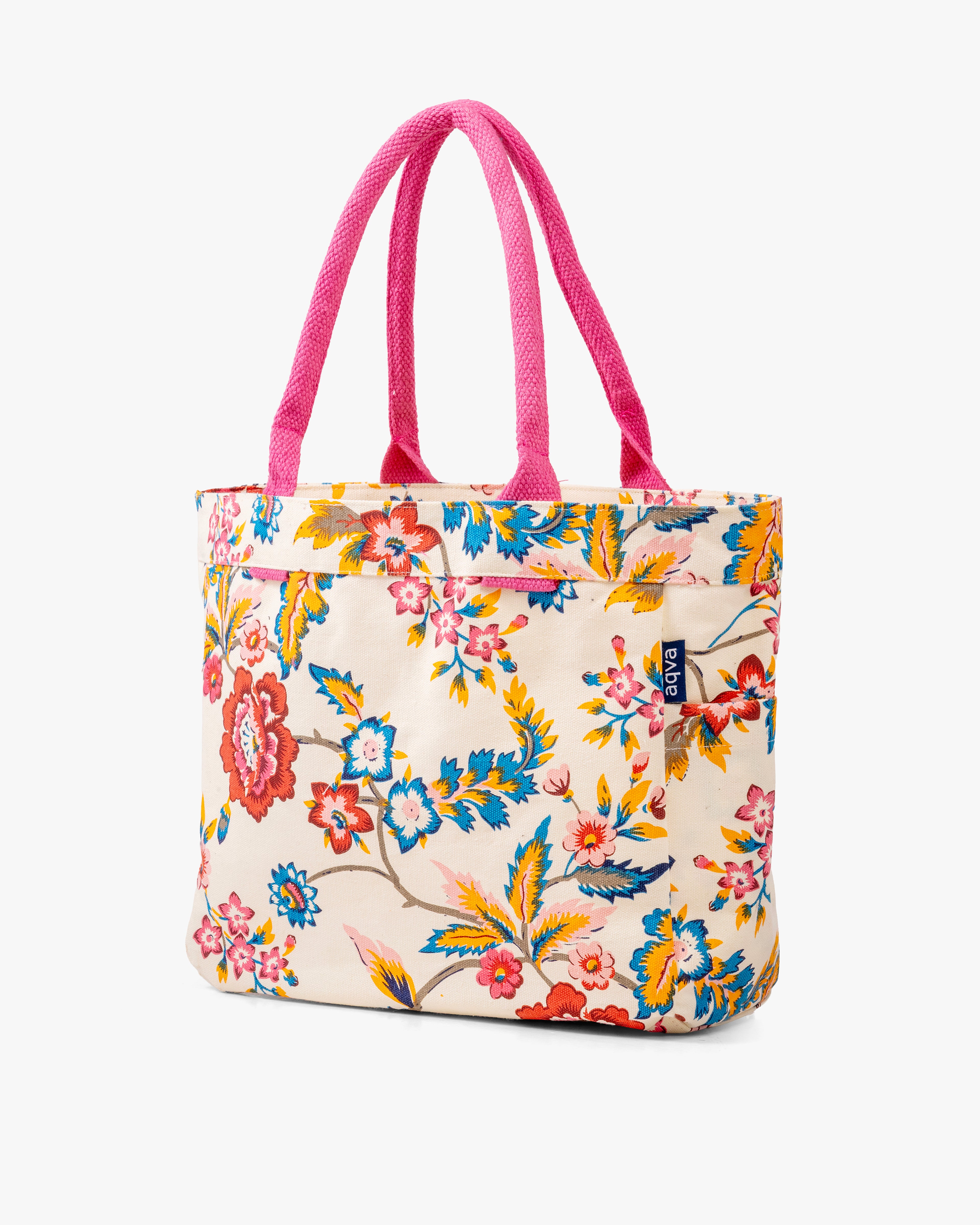 Printed Canvas Medium Shoulder Tote Bag