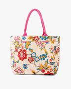 Printed Canvas Medium Shoulder Tote Bag