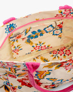 Printed Canvas Medium Shoulder Tote Bag