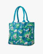 Printed Canvas Medium Shoulder Tote Bag