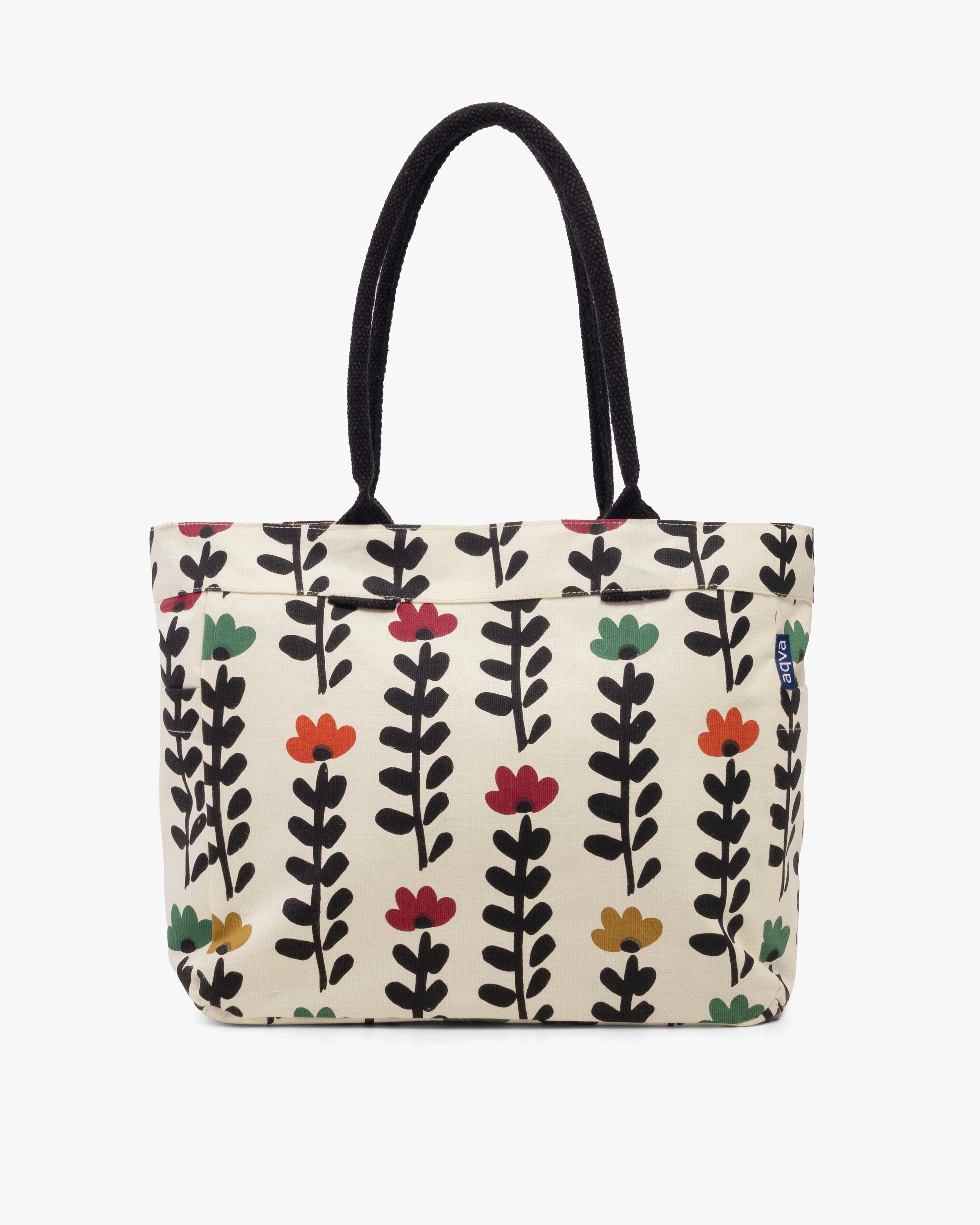 Printed Canvas Medium Shoulder Tote Bag