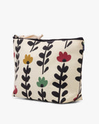 Set of 3 Printed Eco-Friendly Cotton Canvas Pouches