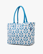 Printed Canvas Medium Shoulder Tote Bag