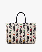 Elegant Printed Cotton Canvas Carry-All Tote Bag