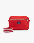 Solid Cotton Dobby Crossbody Sling Bag with Printed Lining