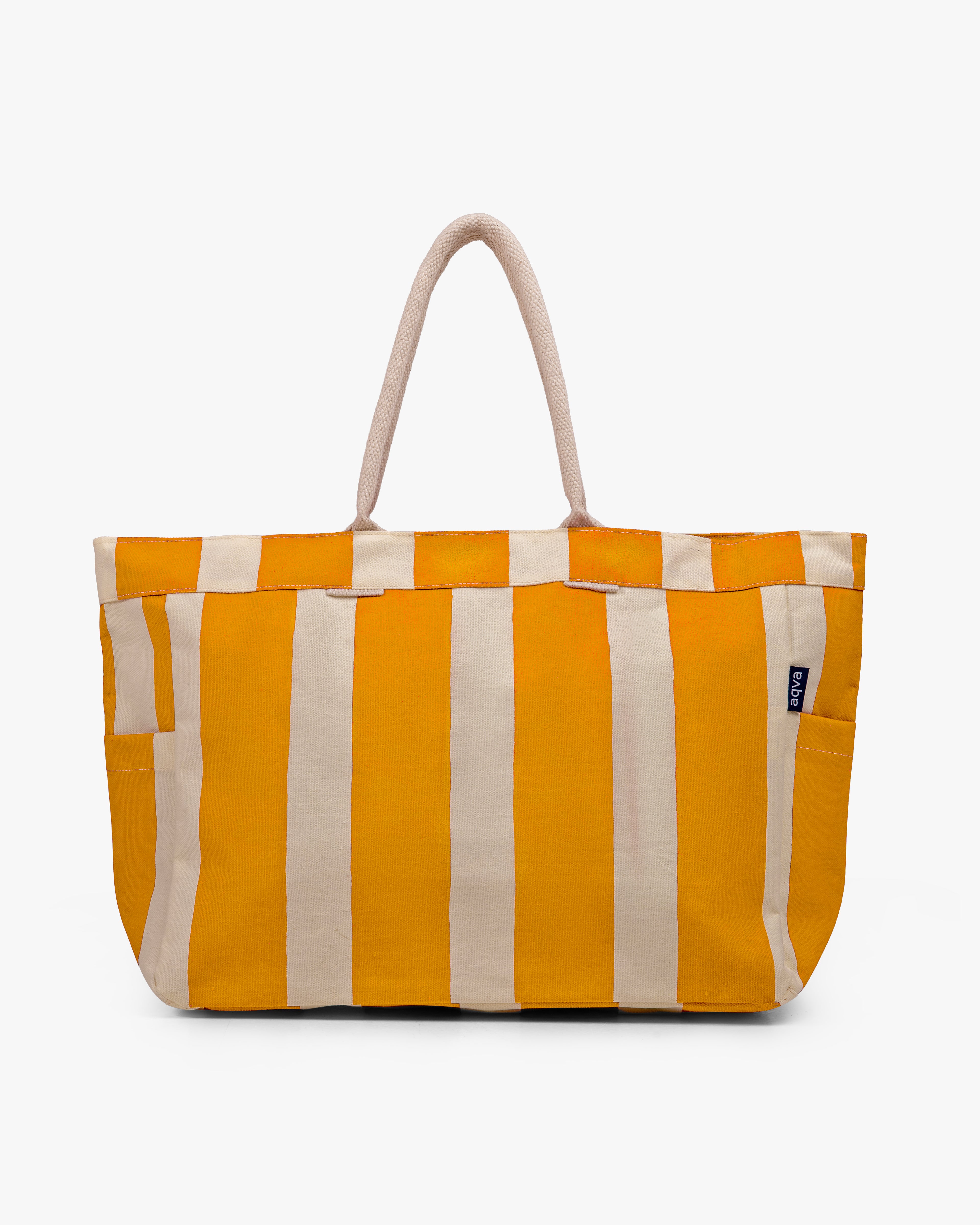 Printed Canvas Large Shoulder Tote Bag