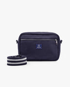 Solid Cotton Dobby Crossbody Sling Bag with Printed Lining