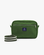 Solid Cotton Dobby Crossbody Sling Bag with Printed Lining