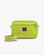 Solid Cotton Dobby Crossbody Sling Bag with Printed Lining