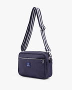 Solid Cotton Dobby Crossbody Sling Bag with Printed Lining