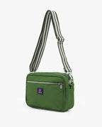 Solid Cotton Dobby Crossbody Sling Bag with Printed Lining