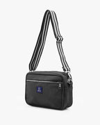 Solid Cotton Dobby Crossbody Sling Bag with Printed Lining