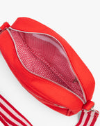 Solid Cotton Dobby Crossbody Sling Bag with Printed Lining