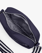 Solid Cotton Dobby Crossbody Sling Bag with Printed Lining