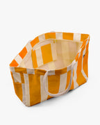 Printed Canvas Large Shoulder Tote Bag