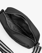 Solid Cotton Dobby Crossbody Sling Bag with Printed Lining